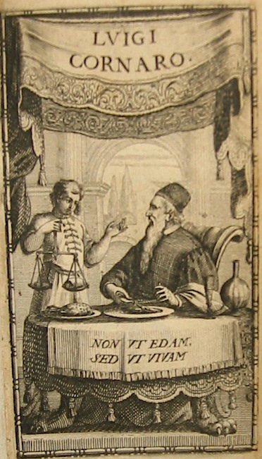 Luigi Cornaro Lugi Cornaro, overo Discorsi della vita sobria 1646 in Pariggi appresso Pietro Des-Hayes